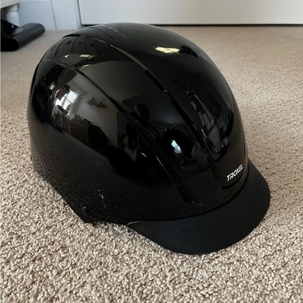 Troxel Black Spirit Full Coverage Horse Riding Helmet